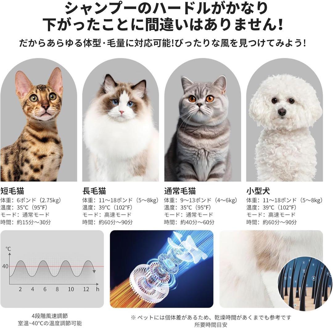 新品❣️ ドライハウス 犬用 猫用 ドライヤー ペットドライルーム 62L