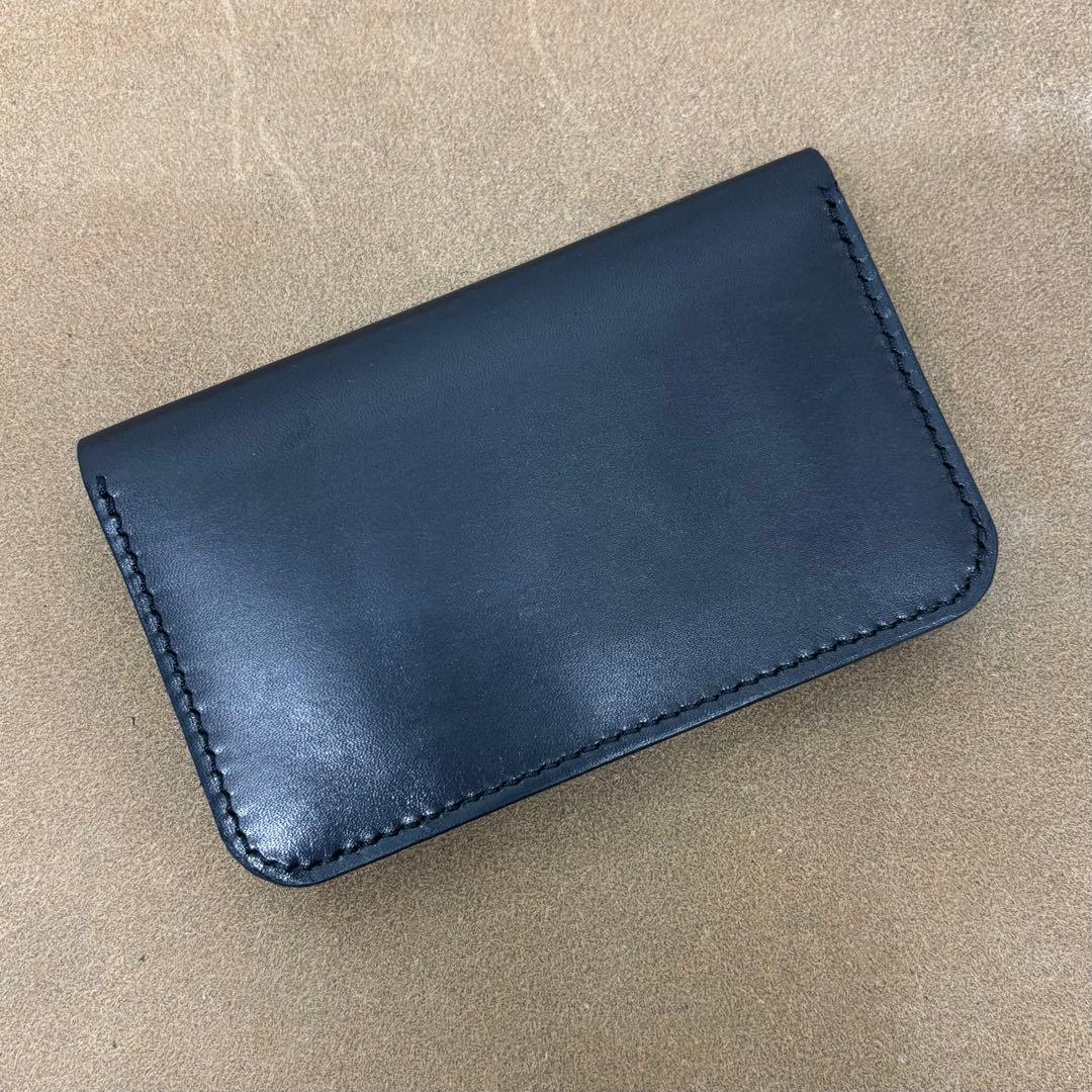 【サンプル特価品】　トラッカーウォレット　ミドル　黒　姫路レザー