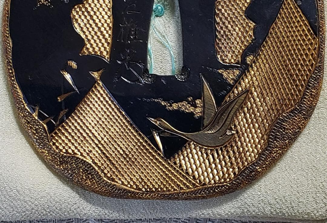 ☆処分価格☆◇加納夏雄 『壬午桜見の月』鍔◇検） 海野勝珉 後藤一乗