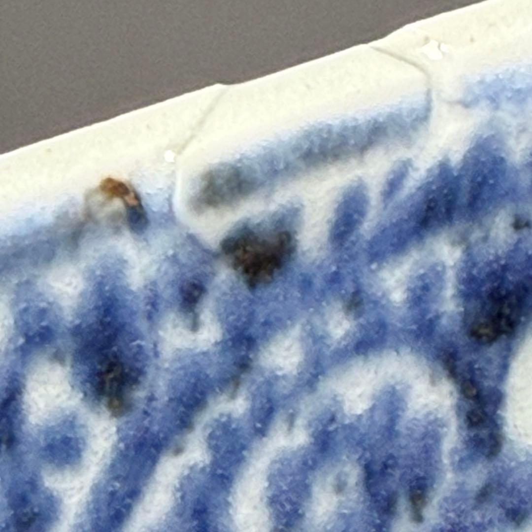 江戸中期　古伊万里　染付蛸唐草長皿　五客　冨貴長春　古器を楽しむ　料理屋