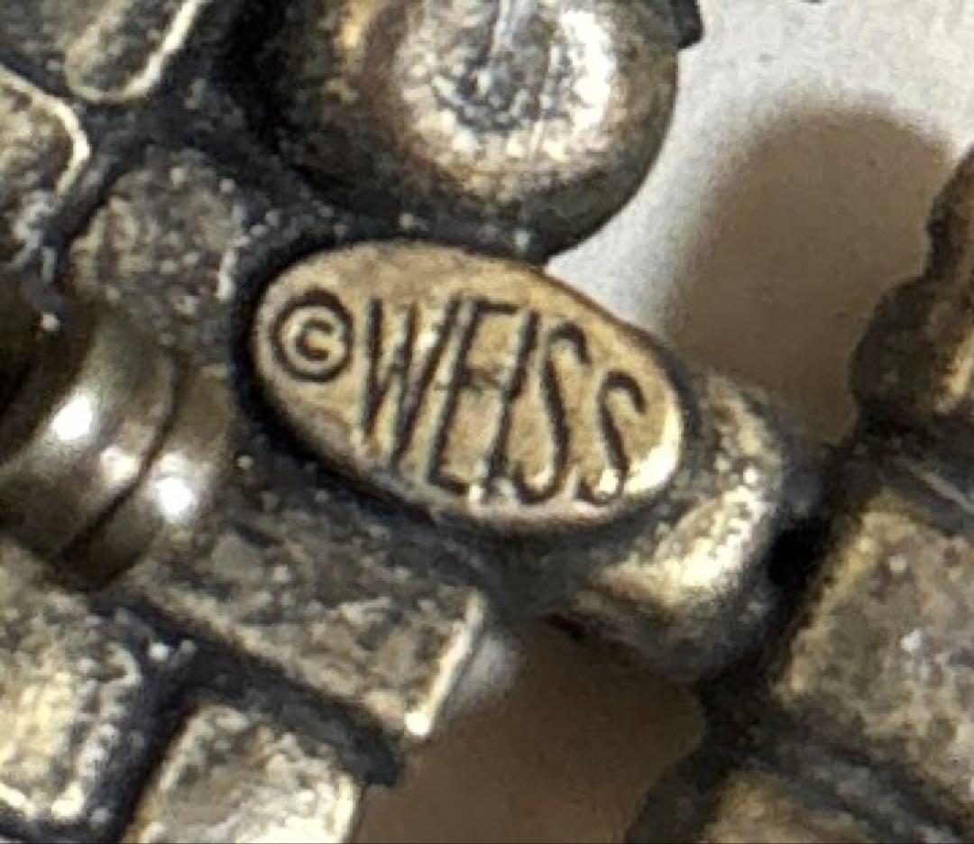 USA WEISS ヴィンテージブローチ Xmas Tree 5Candles Vintage 1950s