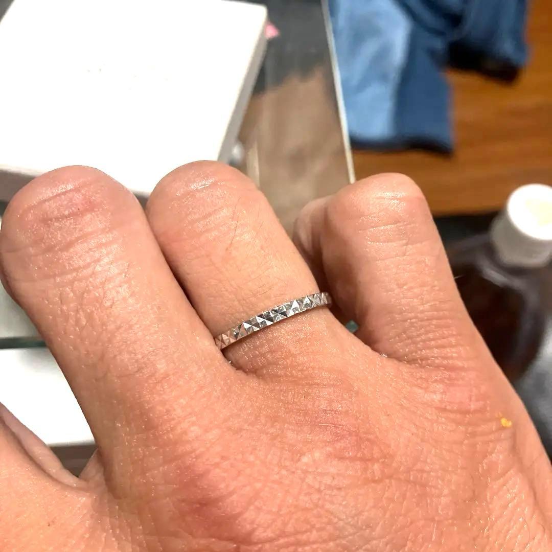 K18ホワイトゴールド18号ホワイトゴールド号リング‼️