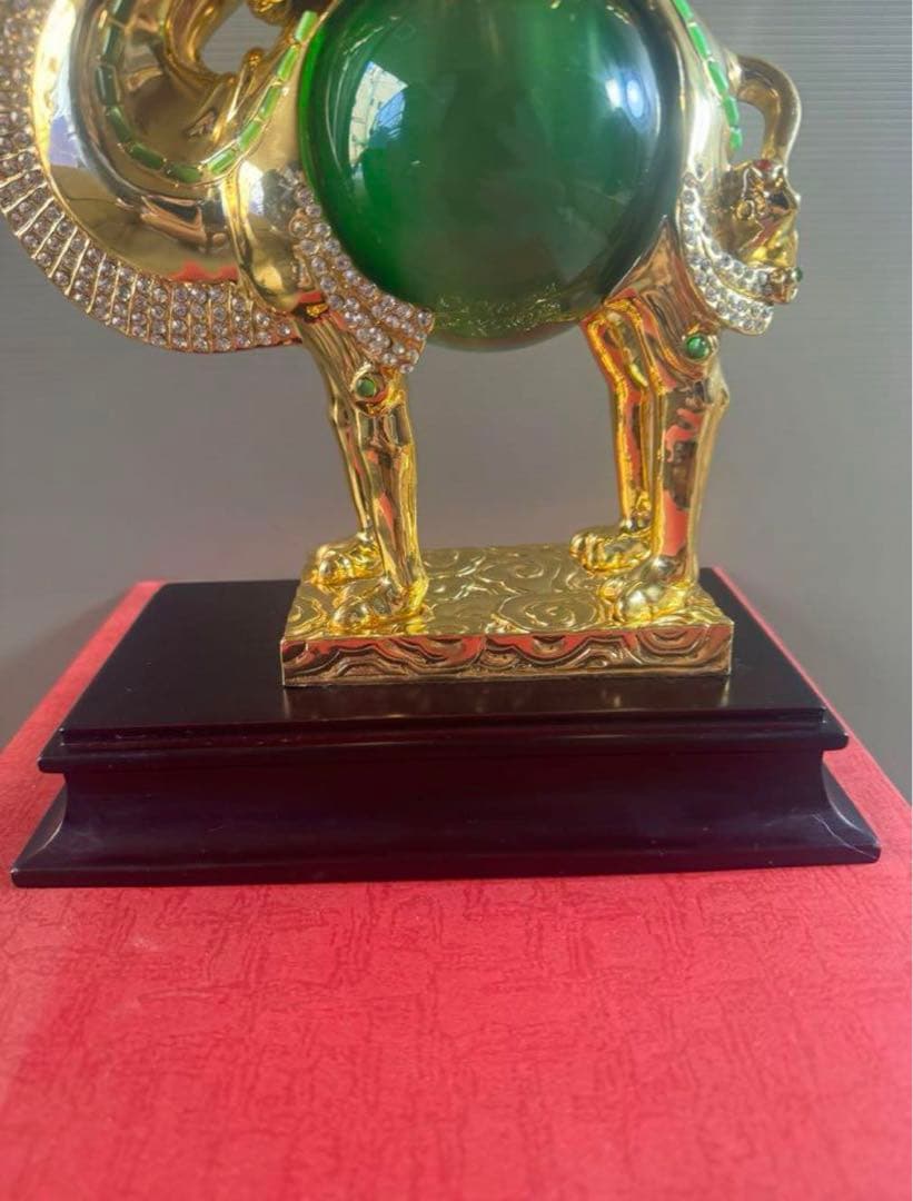 1542 中国美術 りゅうきんらくだ 流金駱駝 金メッキ ラクダ 奮門開拓 2