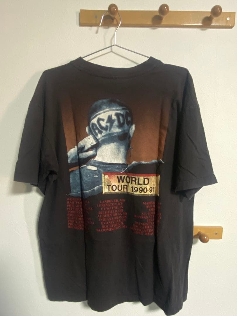 当時物希少】AC/DC ワールドツアーTシャツ 1990-91