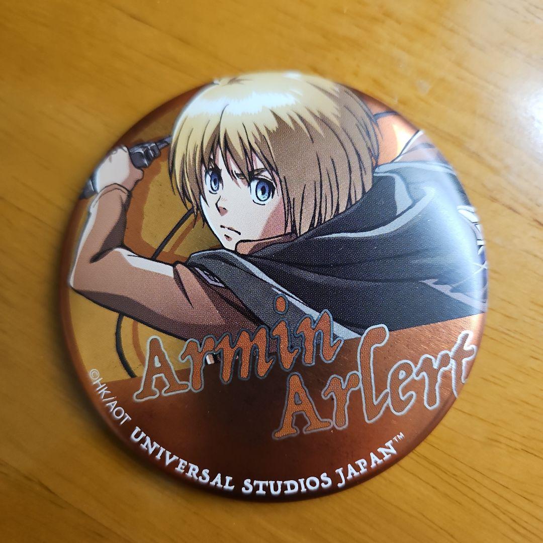 進撃の巨人 缶バッジ2個セット (アルミン・アルレルト＆ヒストリア