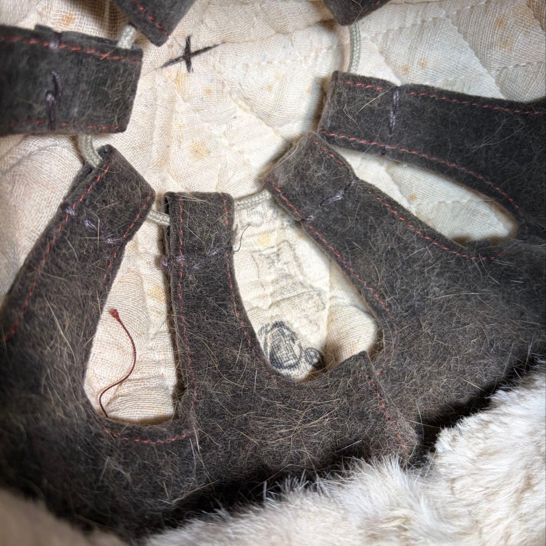 貴重 当時物 実物 旧日本陸軍 戦車帽 防寒型 冬様 革製 日本