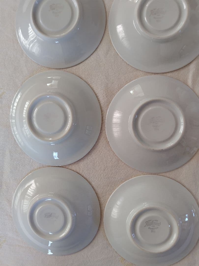 ロ−ルストランド　スエ−デン 592 デミタスカップセット六客　ヴィンテージ