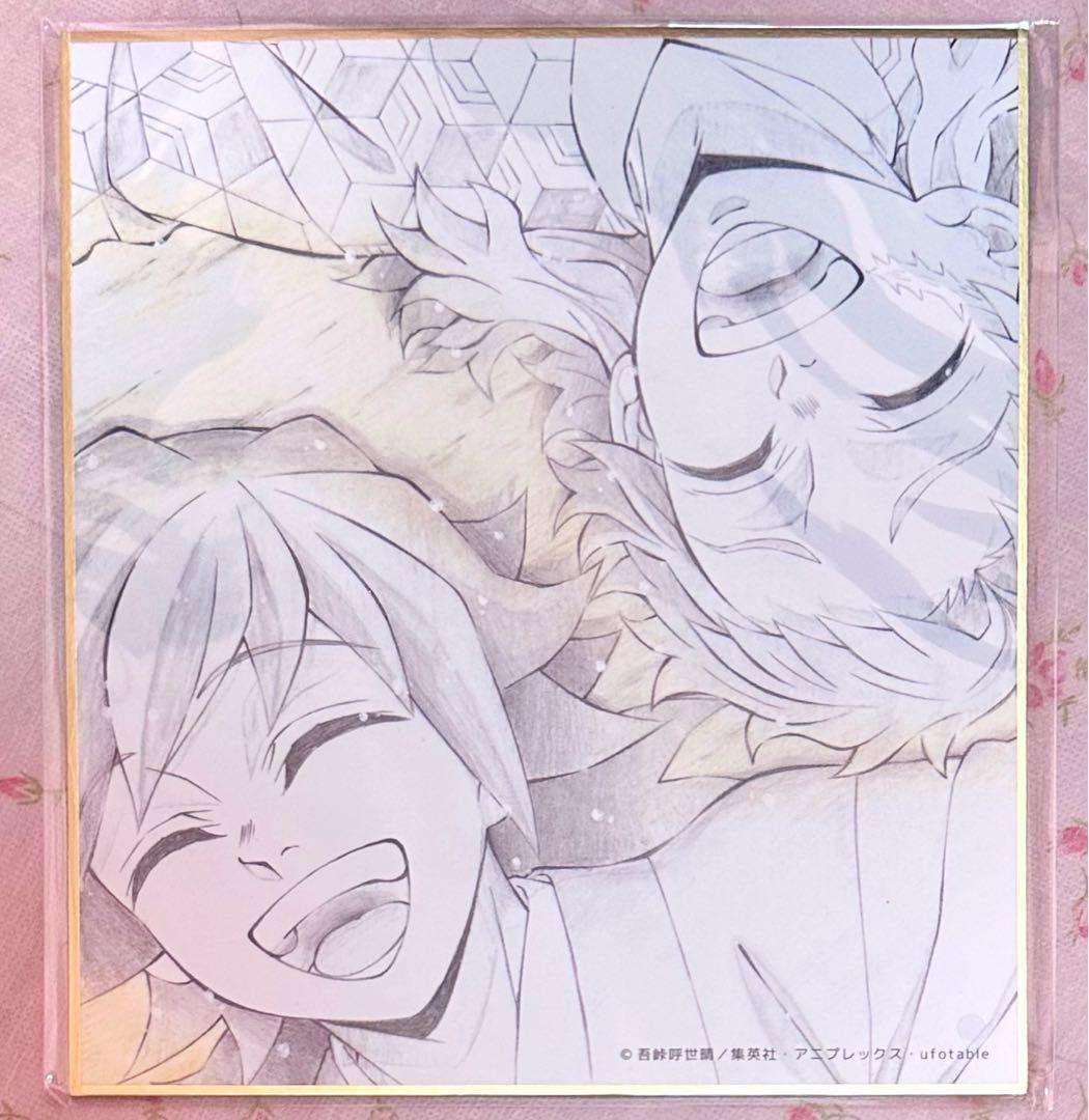 鬼滅の刃 冨岡義勇 錆兎 柱稽古 ダイニング 新規ランダム複製ミニ色紙B