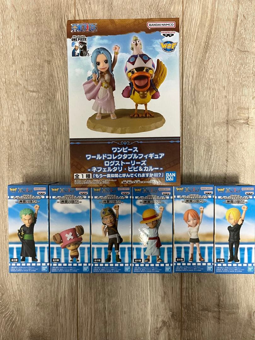 ワンピースワーコレ　仲間の印　コンプセット　ログストーリーズ　ビビ ワンピース フィギュア ワーコレ 仲間の印だ 6種コンプ ログ