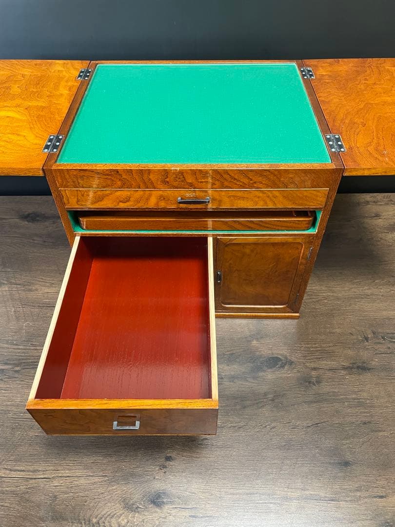 高級　漆塗り　化粧箱　鏡台　お直し