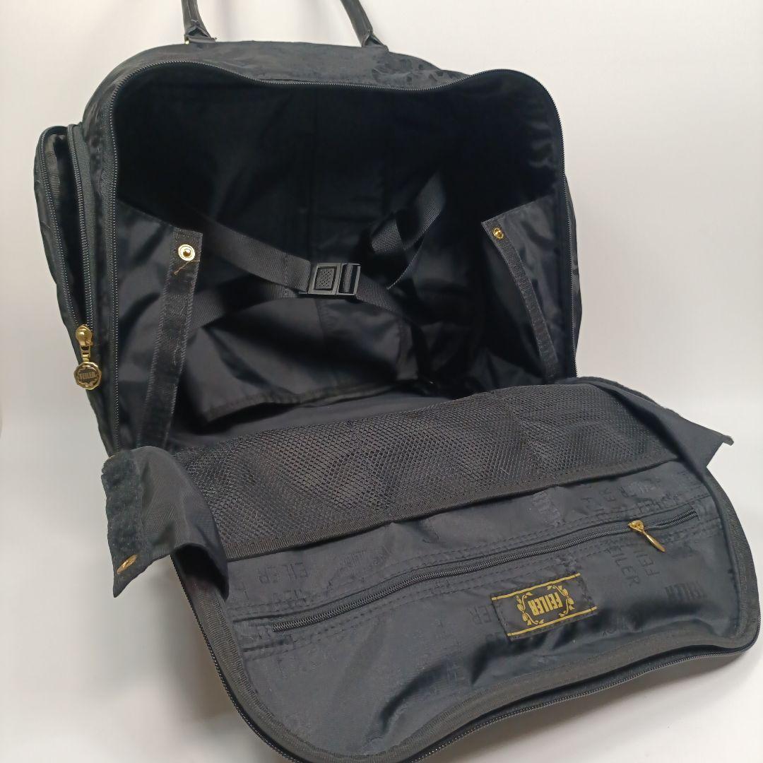 希少 FEILERフェイラー トロリーバッグ キャリーバッグ 黒 カギ付