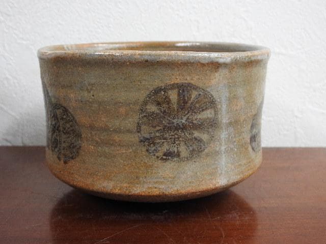 絵志野茶碗　荒川豊蔵識　レプリカ　極め箱　M960