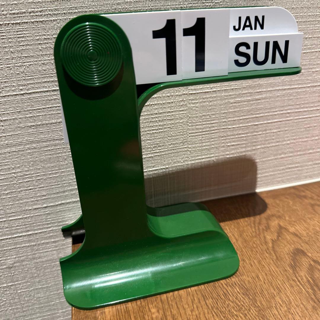 Danese エンツォ・マーリ 卓上万年カレンダー Timor グリーン ダネーゼ
