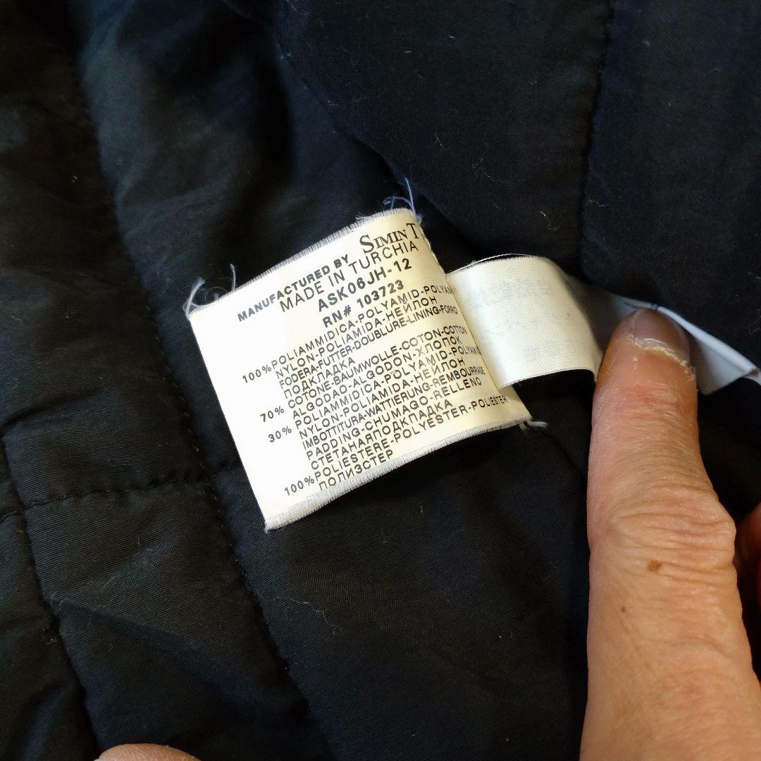 【正規品 エンポリオ・アルマーニ】ダウンジャケット コート レザー＆キルティング