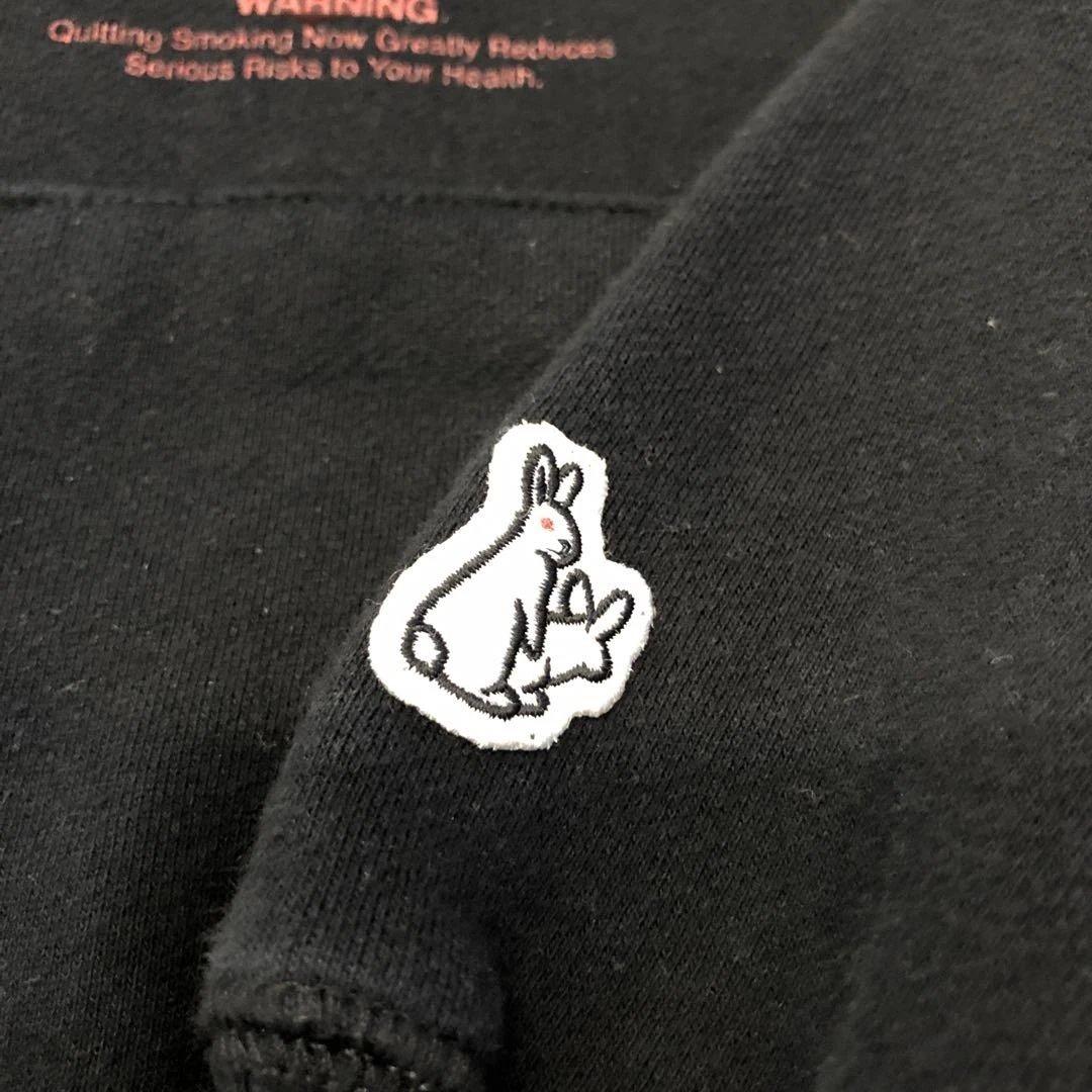 名作 fr2 smoking kills パーカー ブラック 骸骨 スカル 黒
