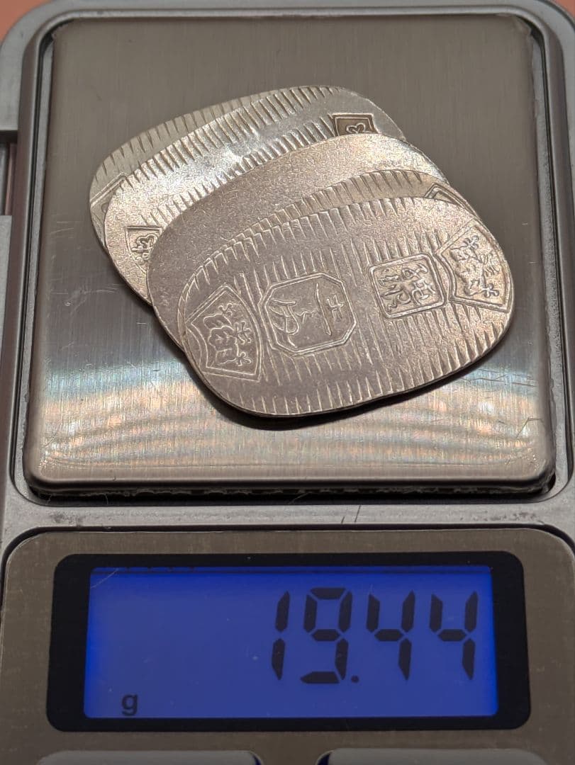 徳力謹製純銀小判3枚セット