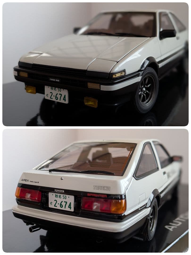 オートアート トヨタ スプリンタートレノ(AE86)　1/18