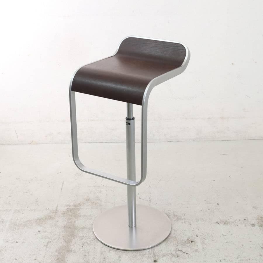 はなこ様6の6ラパルマ レム ハイスツール オーク突板 ブラウン 昇降回転