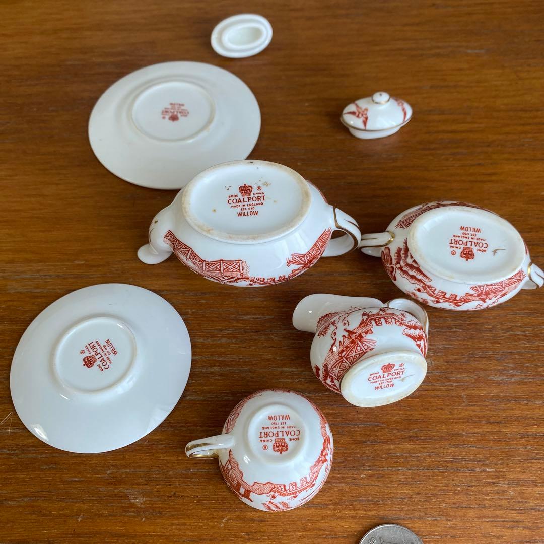 コールポート レッド ウィロー オールドウィロー ミニチュア ティー