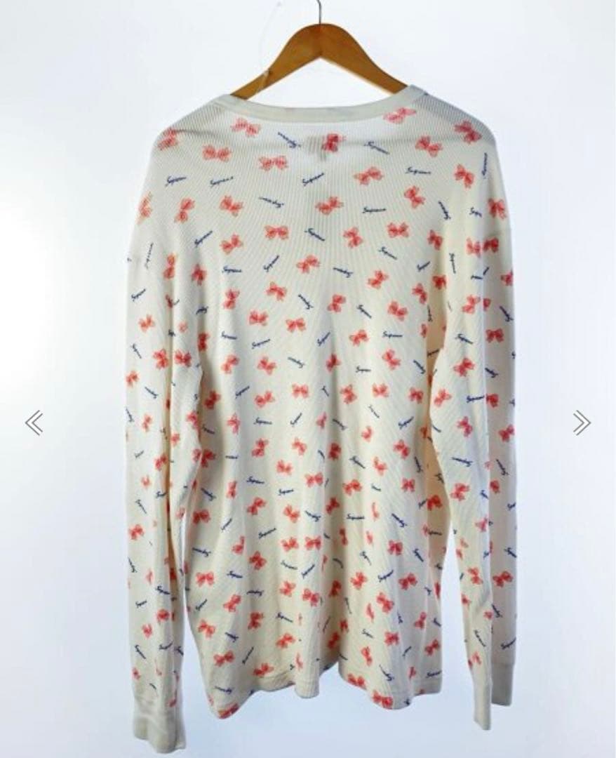 supreme サーマル リボン tシャツ ポーカーズ つかさ着用 長袖