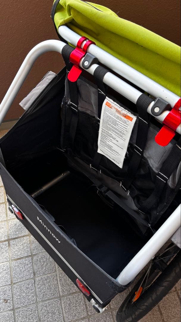 【引取限定（名古屋市）】BURLEY Minnow自転車用トレーラー（１人乗り）