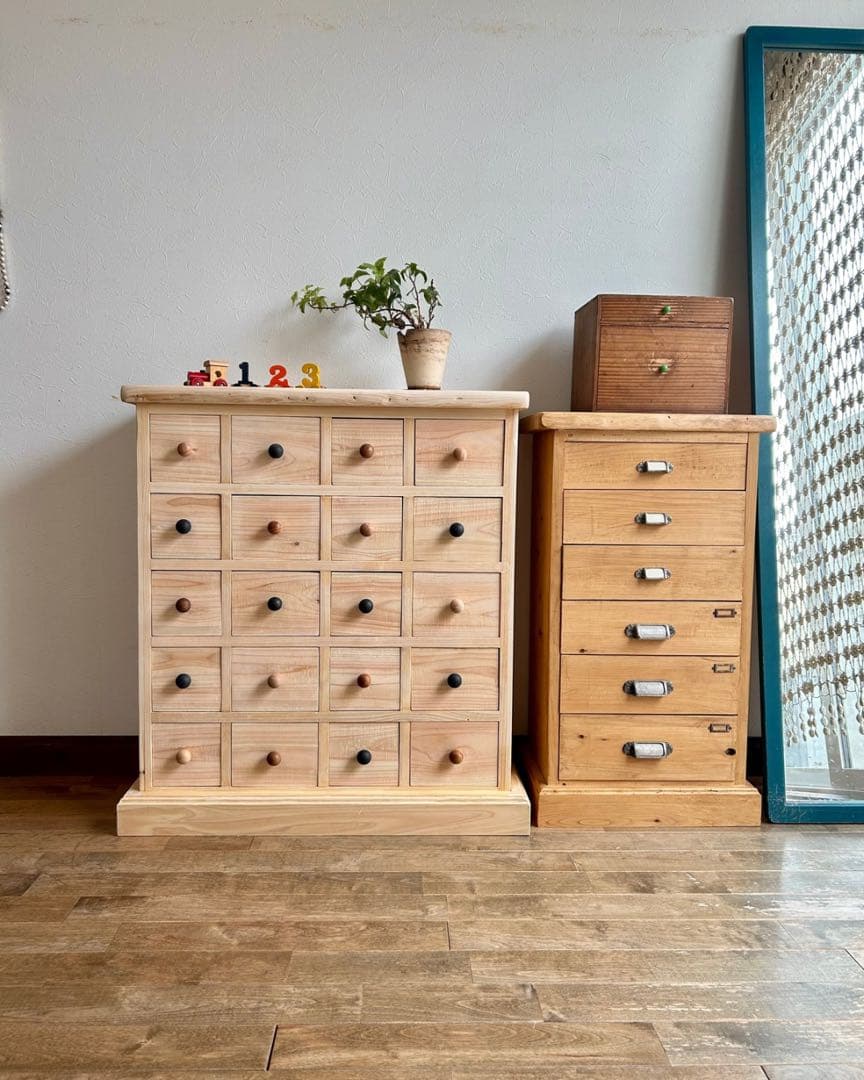 Ebisuyx様専用】国産ひのき使用 可愛い20杯引き出しチェスト