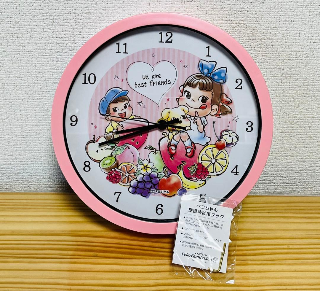 42.不二家 ポイント景品 非売品 ペコちゃん 壁掛け時計 - メルカリ