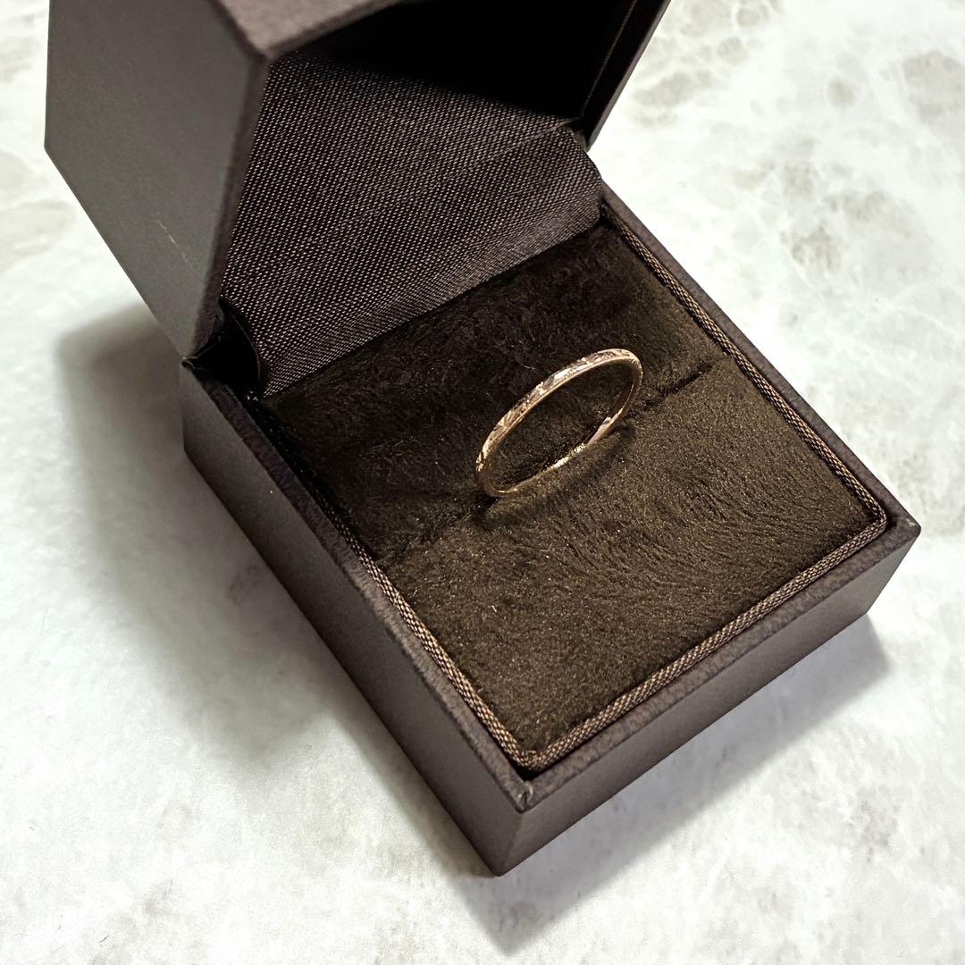 ※ねじっこ　ete エテ k10 クレールカットリング11号ピンクゴールド