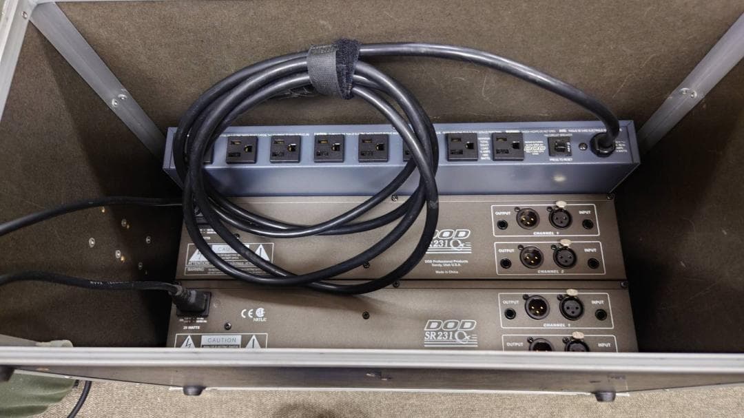 DOD グラフィックイコライザー×2　電源ディストリビューター　ラックセット