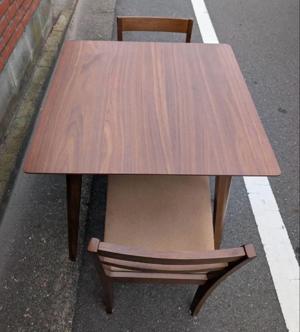 ＊東京都付近限定品＊美品　オーヤマ　木製　ダイニングテーブルセット ブラウン