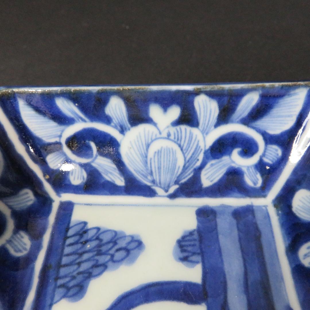 長皿 染付 3枚 窯傷 歪み 古伊万里 - メルカリ