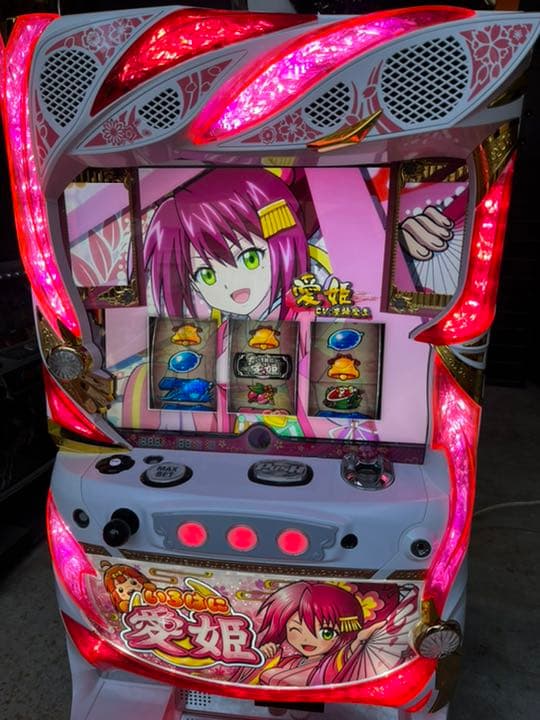 パチスロ実機！いろはに愛姫 コイン不要機