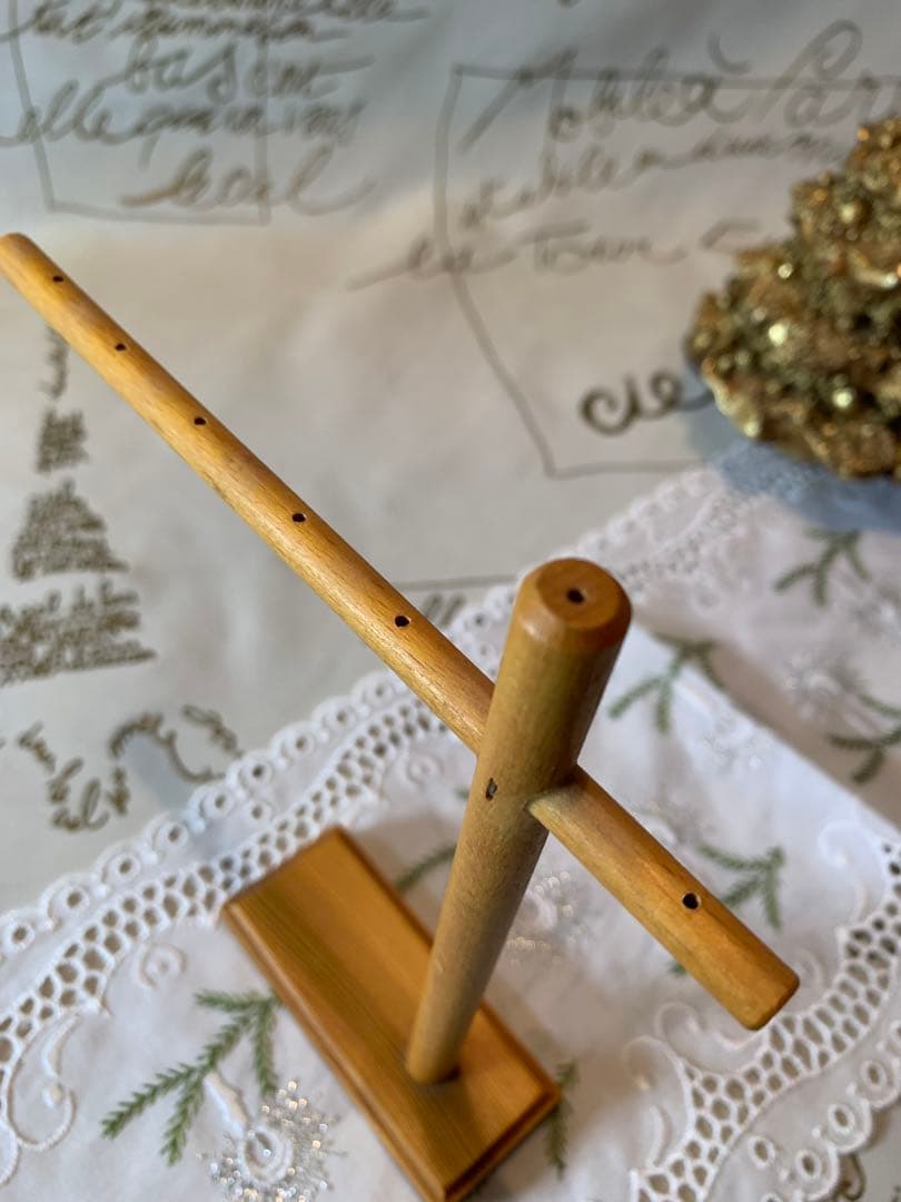 ドイツ製 木製人形 レアなエルツのビンテージの沢山の小鳥の止まり木！