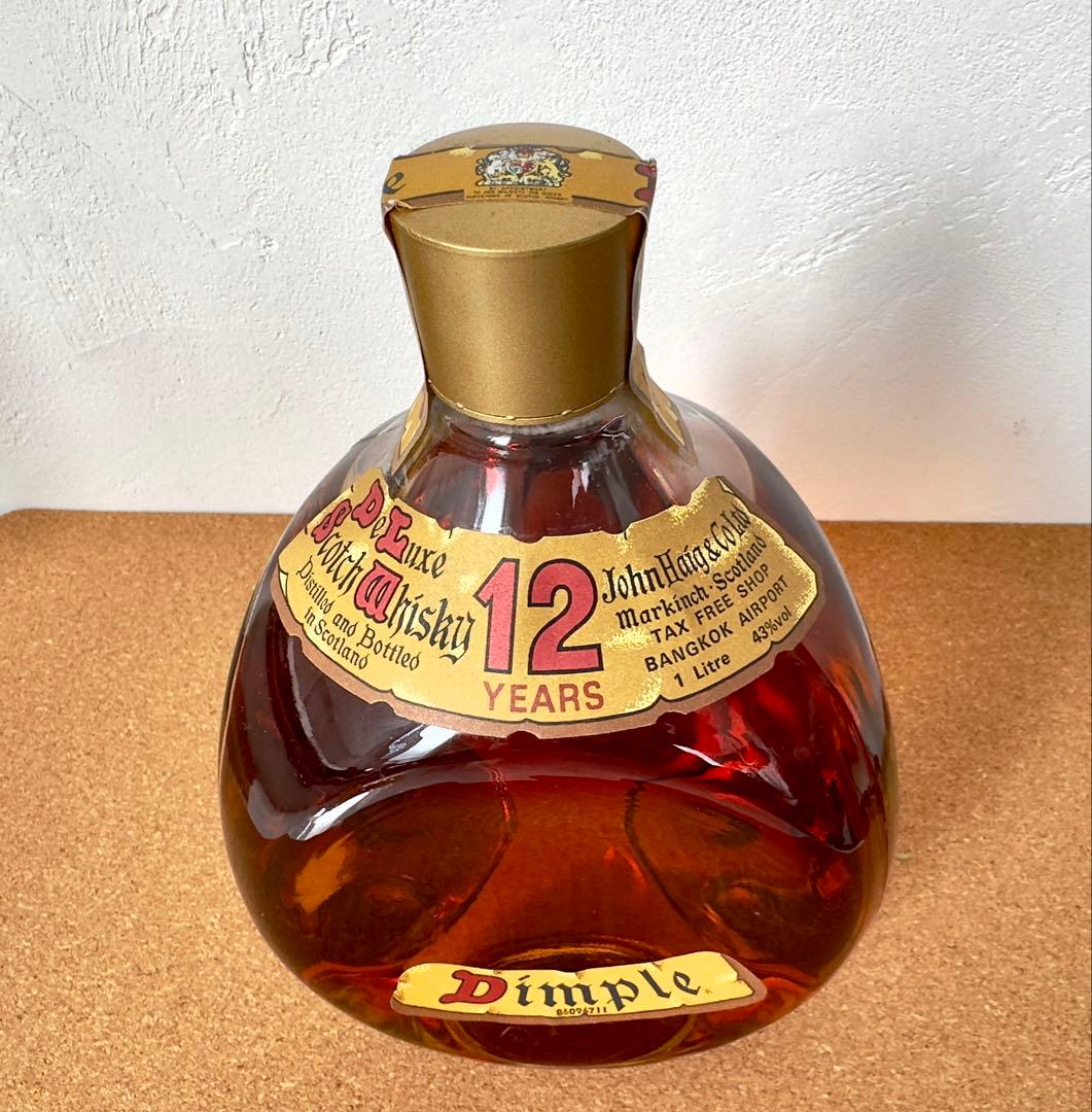 《古酒•未開封》 Dimple 12 Years Whisky 特級 1L　稀少