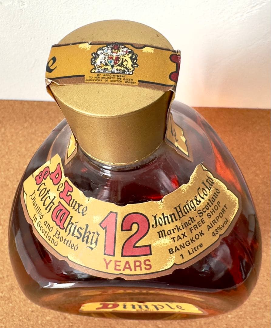 《古酒•未開封》 Dimple 12 Years Whisky 特級 1L　稀少