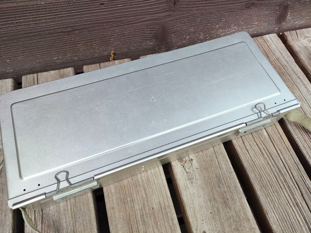 月光荘　小画箱１枚フタ　アルミ絵の具ケース