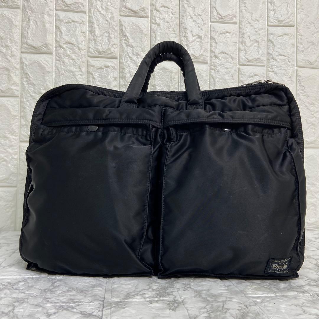 週末セール】ポーター タンカー 2way 2層式 拡張可能 ビジネスバッグA4