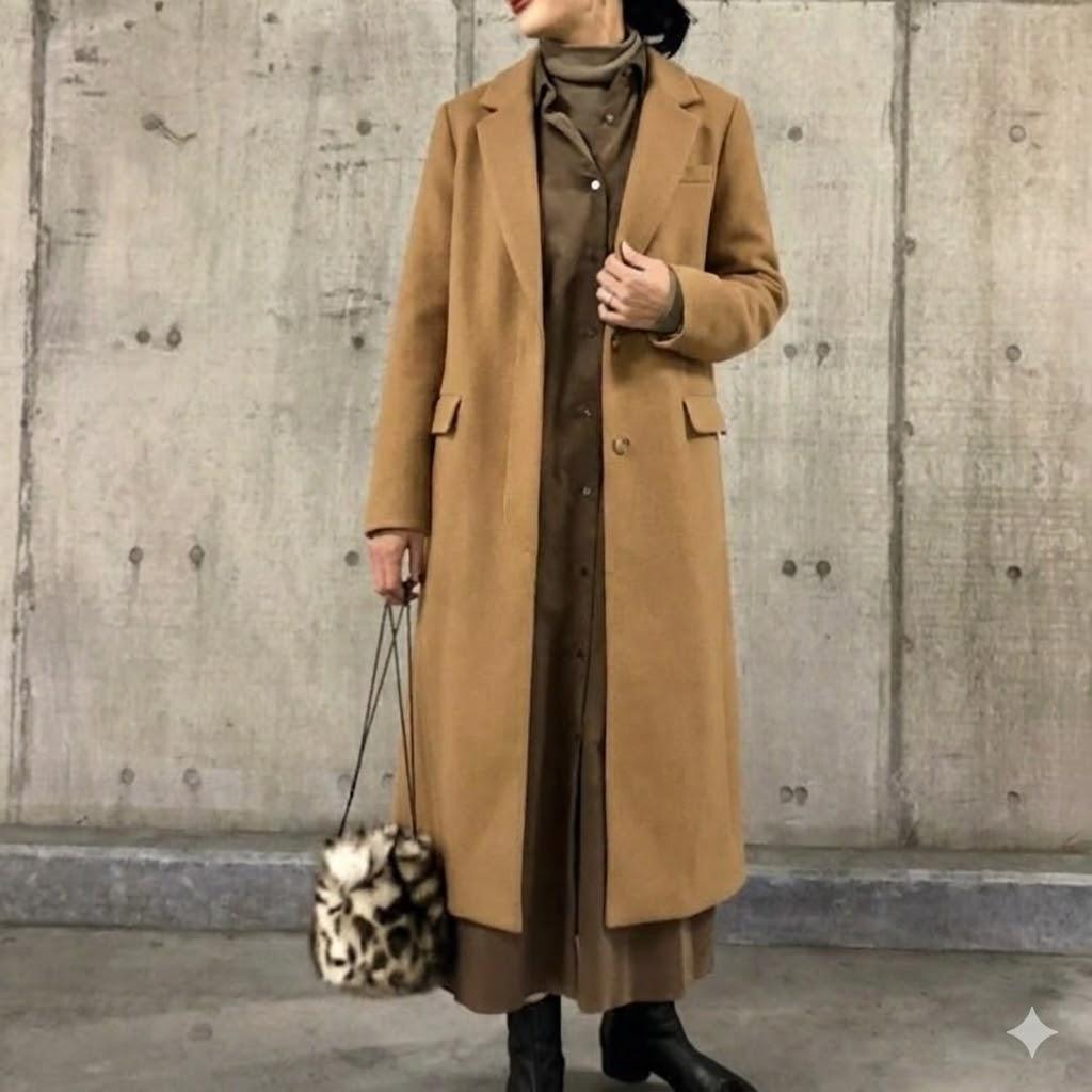 美品 ジャーナルスタンダードレサージュ SUPER100Sチェスターコート748