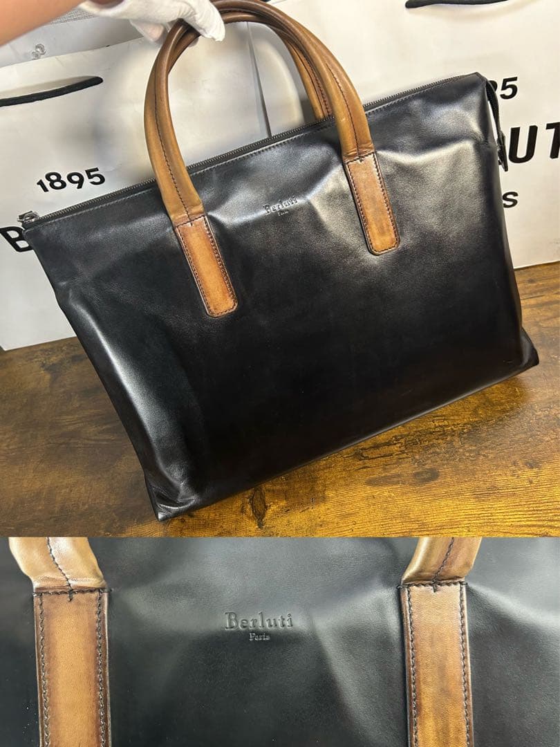 極美品　Berluti ヴェネチアレザー ブリーフケース ビジネスバッグ