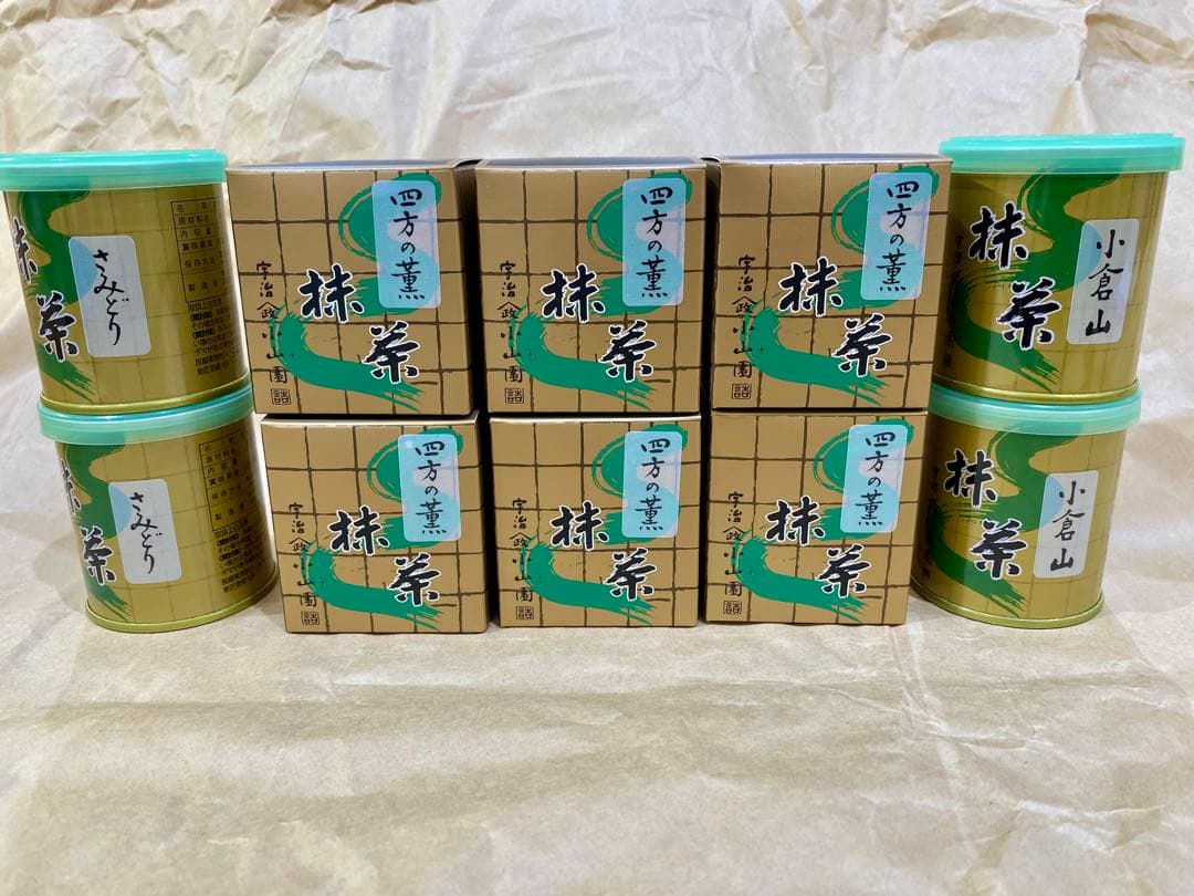 京都宇治抹茶 山政小山園 さみどり、四方の薫、小倉山30g 10