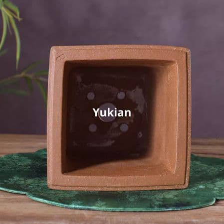 平口高方鉢 中国宜興 紫砂の鉢 盆栽鉢 植木鉢 小品盆栽鉢 大品盆栽鉢