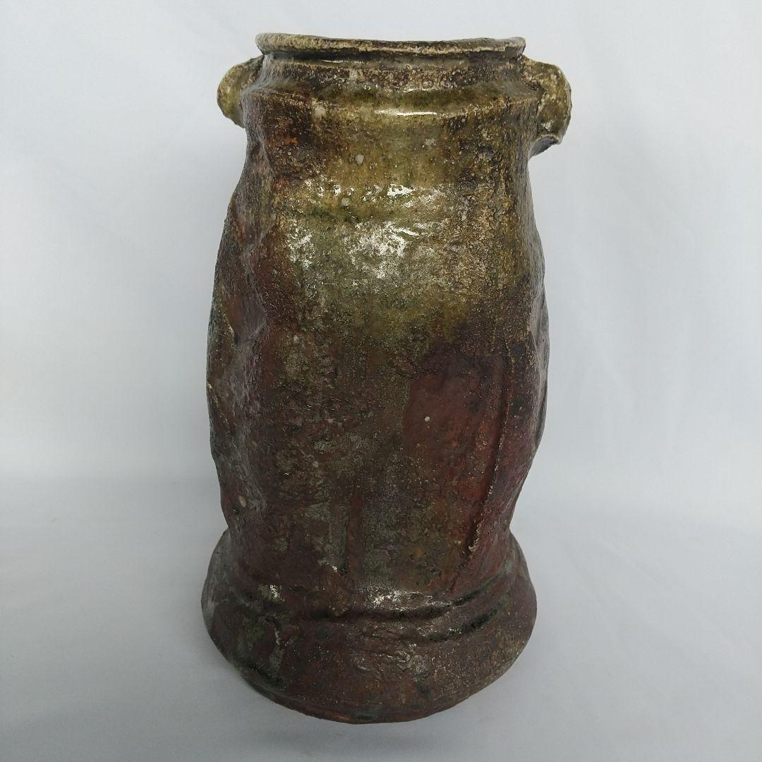 廣永窯 坪島土平 古伊賀花入 耳付 共箱 長期保管品 - メルカリ