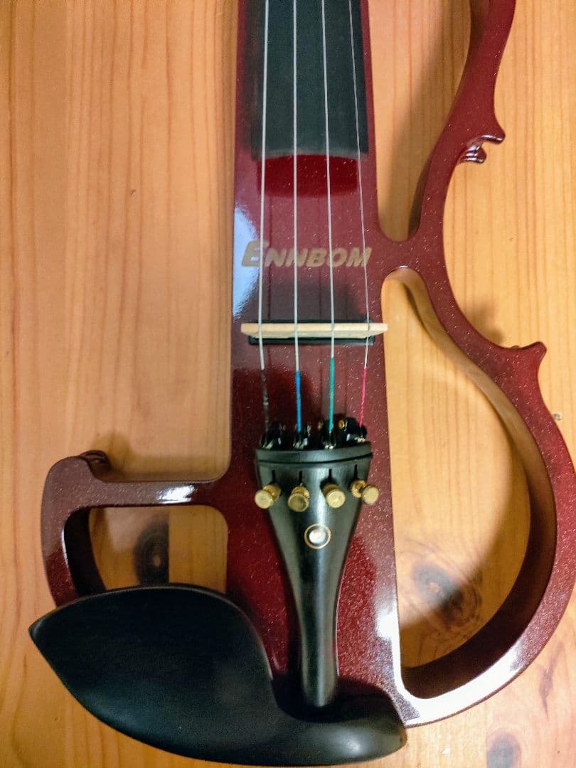 肩当て 弓2本 付き！ENNBOM サイレントバイオリン HVPV-30 4/4