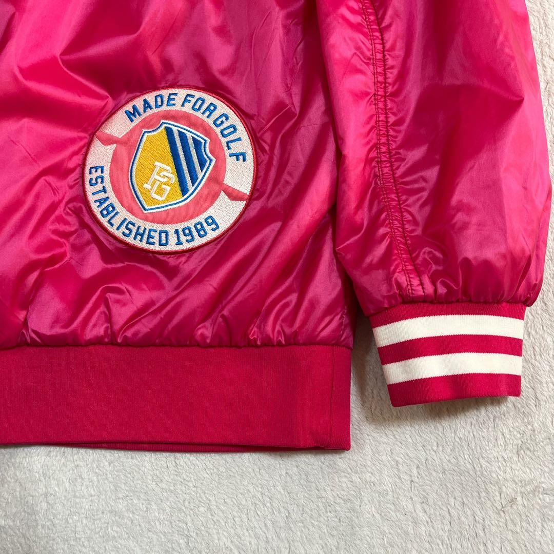 パーリーゲイツ　リバーシブル　4way　中綿　スニード　ベスト　ピンク　L