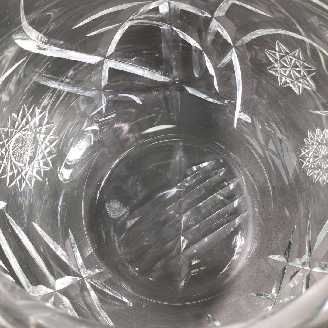 R8水指『山本曠作』『クリスタル硝子』『切子水指』共箱茶道具ガラス工芸