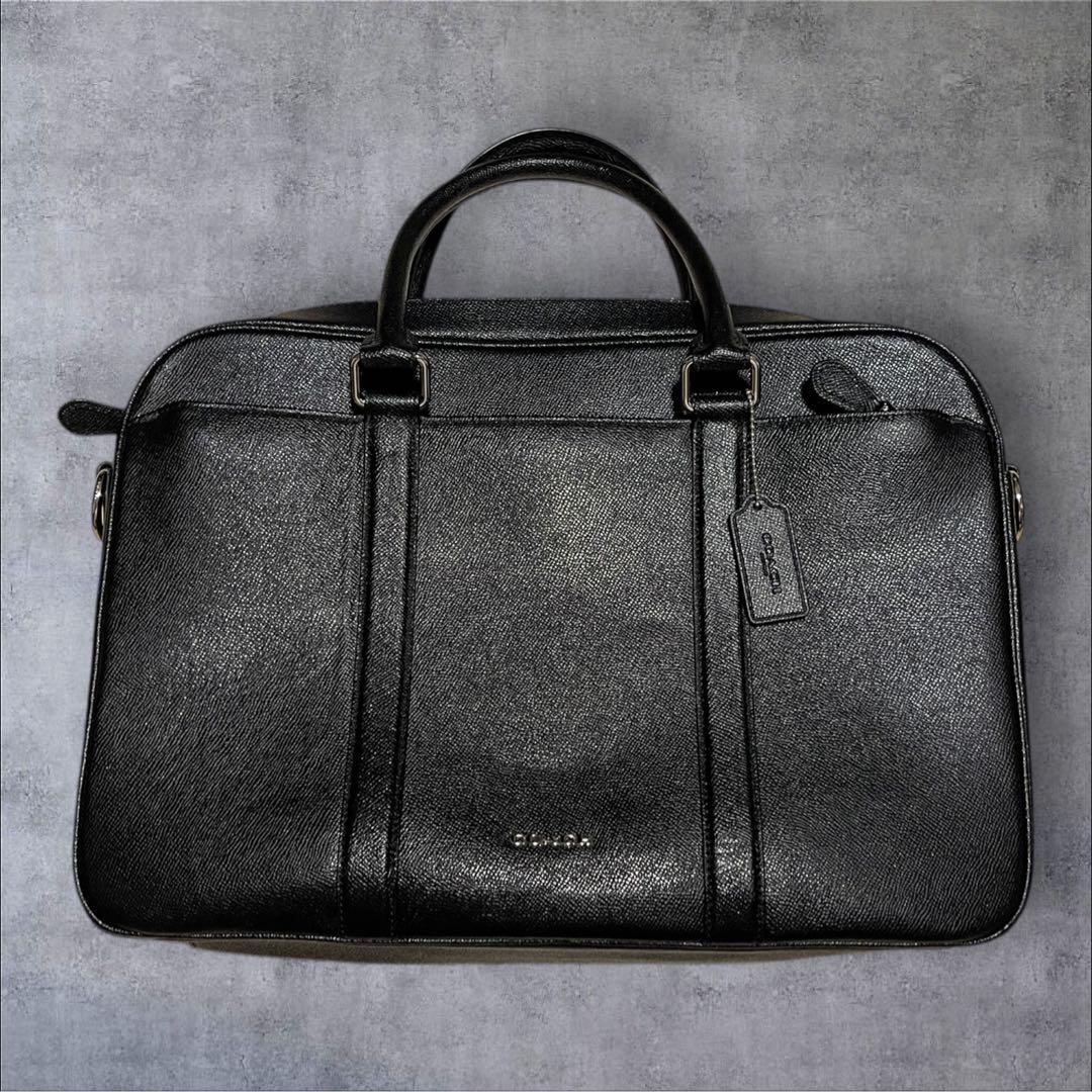 最終値下げ COACH ビジネスバッグ ブラック