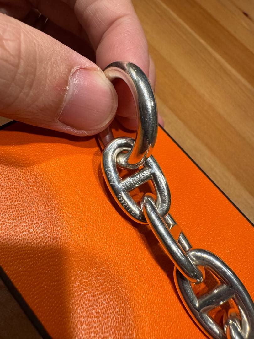 エルメス シェーヌダンクルTGM 11コマ シルバー925 ブレスレット