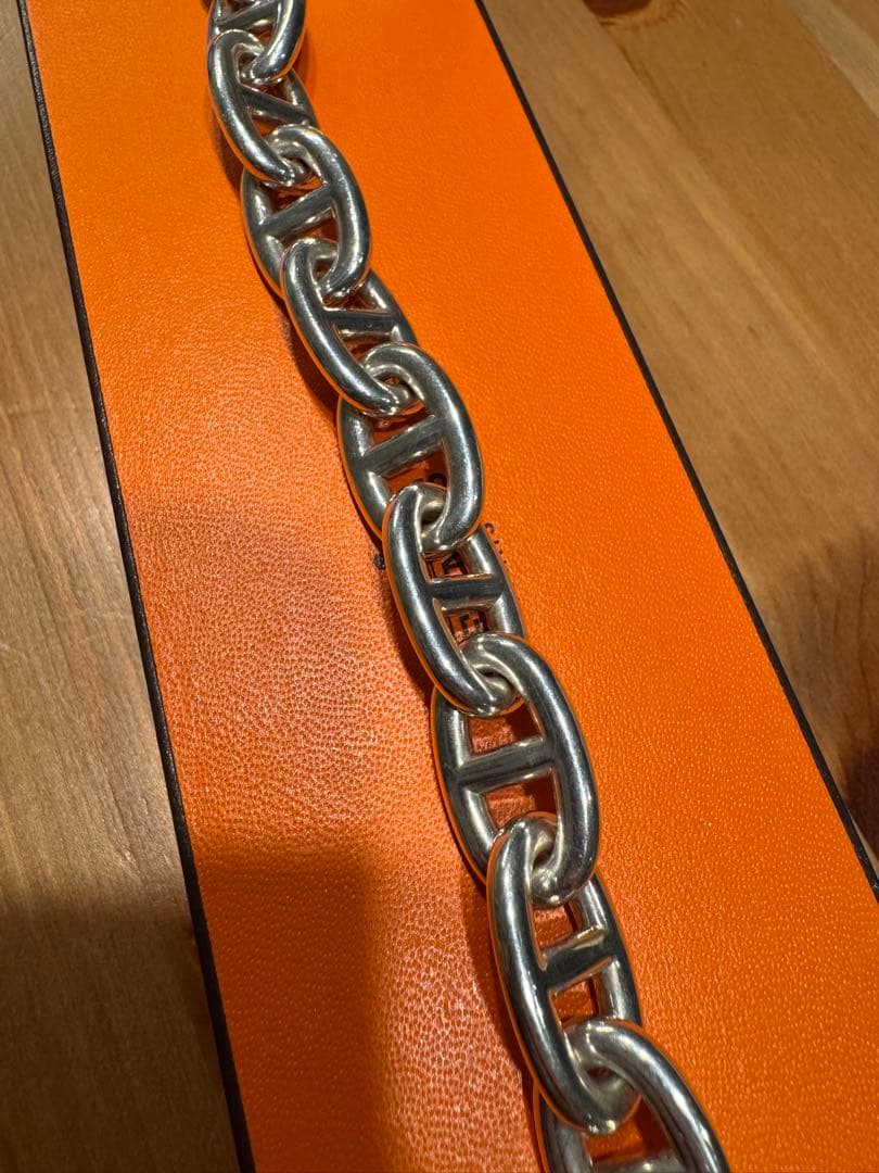 エルメス シェーヌダンクルTGM 11コマ シルバー925 ブレスレット