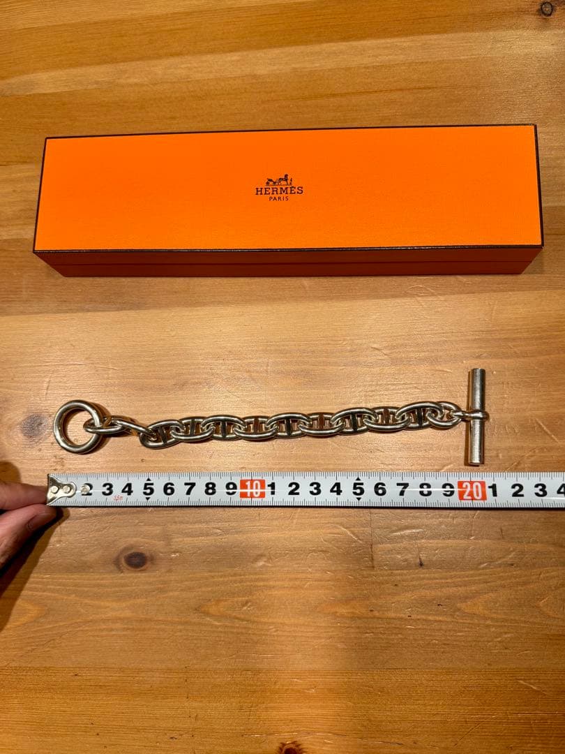 エルメス シェーヌダンクルTGM 11コマ シルバー925 ブレスレット