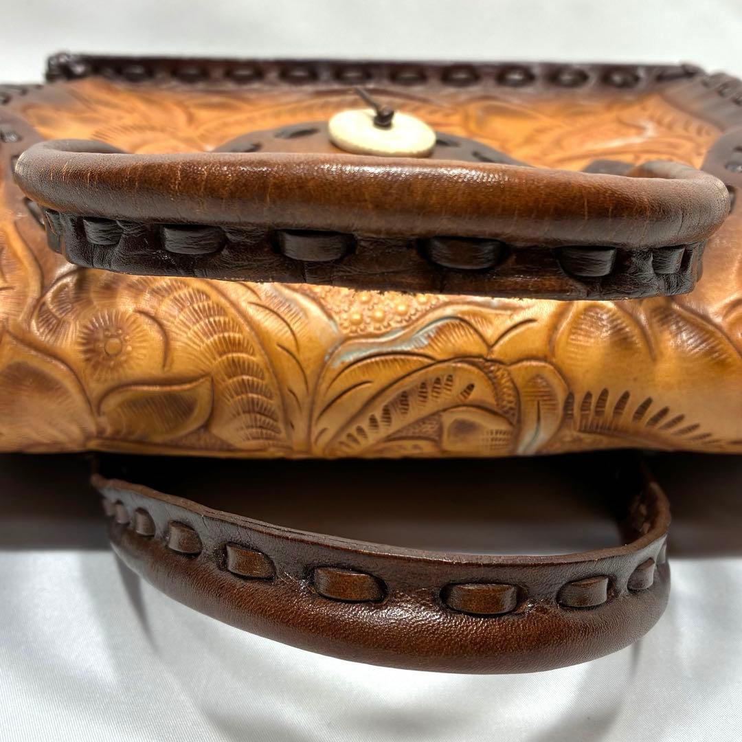 Carving tribes Maestra S ハンドバッグ ブラウン レザー